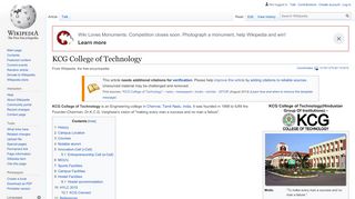 
                            2. KCG College of Technology - Wikipedia