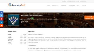 
                            6. KCG Infotech - Chennai - LearningCaff