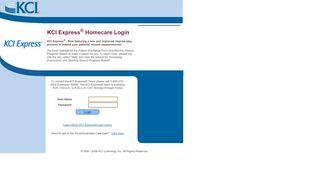 
                            1. KCI Express® Homecare Login