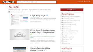 
                            2. Kcl Portal