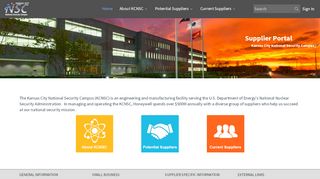 
                            2. KCNSC Supplier Portal: Home