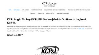 
                            5. KCPL Login | Do KCPL Login to Pay KCP&L Bill Online