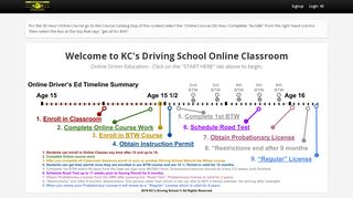 
                            4. KCs Driving School Online Classroom - drivesafewi