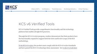 
                            9. KCS v6 Verified Tools – The KCS Academy