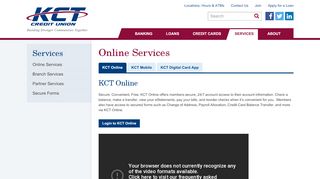 
                            1. KCT Credit Union - Online Services