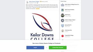 
                            8. KDC would like to share the great VCE... - Keilor Downs College ...