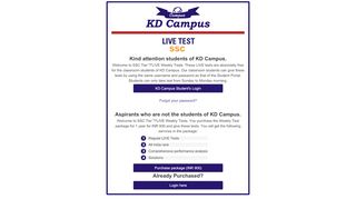 
                            2. kdcampus.online - SSC Mock Test