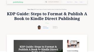 
                            6. KDP Guide: Steps to Format & Publish A Book to Kindle ...