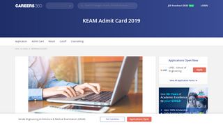 
                            3. KEAM Admit Card 2019 – Download Hall Ticket @cee.kerala.gov.in