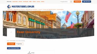 
                            6. Kean University in EUA - Programas de Mestrado