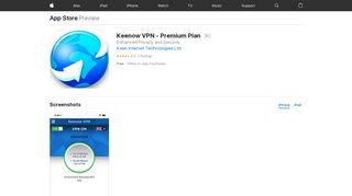 
                            3. ‎Keenow VPN - Premium Plan on the App Store