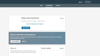 
                            4. Keep Learning School | LinkedIn