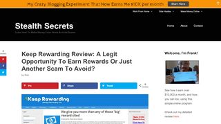 
                            9. Keep Rewarding Review: A Legit Opportunity To Earn ...