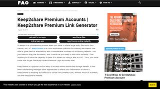 
                            4. Keep2share Premium Accounts | Keep2share Premium Link ...