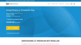 
                            3. Keep2share.cc Premium Key - bargainpremium.com