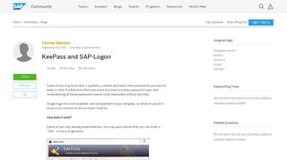 
                            8. KeePass and SAP-Logon | SAP Blogs