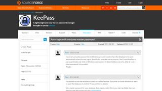 
                            6. KeePass / Discussion / Help:Auto-login with …