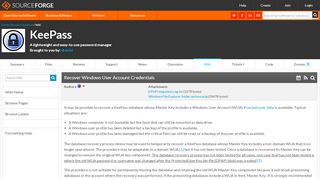 
                            9. KeePass / Wiki / Recover Windows User Account …