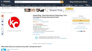 
                            4. KeepCalling – Best International Calling App ... - Amazon.com