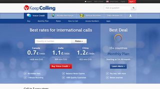 
                            10. KeepCalling: International calls, calling plans & mobile ...