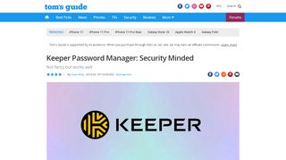 
                            8. Keeper Password Manager: Security Minded | …