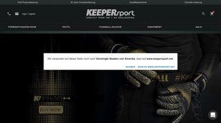 
                            1. KEEPERsport - Torwarthandschuhe und mehr für den Torhüter