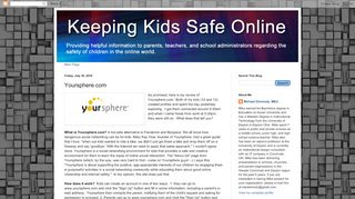 
                            3. Keeping Kids Safe Online: Yoursphere.com