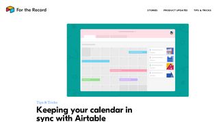 
                            6. Keeping your calendar in sync with Airtable