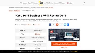 
                            5. KeepSolid Business VPN Review 2019 - Pricey But Effective