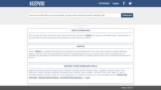 
                            1. KeepVid: YouTube Video Downloader, Download YouTube ...