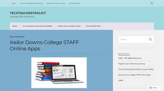 
                            2. Keilor Downs College STAFF Online Apps – techteachertoolkit