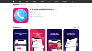 
                            8. ‎KeKu International Calling App on the App Store