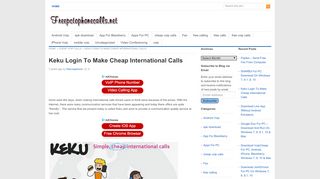 
                            7. Keku Login To Make Cheap International Calls - Free Phone ...