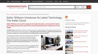 
                            5. Keller Williams Introduces Its Latest Technology, The Keller Cloud