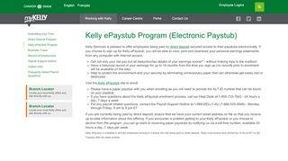 
                            8. Kelly ePaystub | MyKelly United States