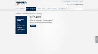 
                            3. Kemper Specialty California - For Agents