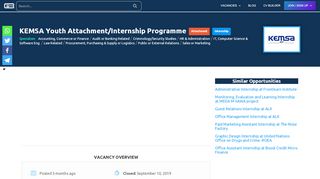 
                            5. KEMSA Youth Attachment/Internship Programme | CampusBiz …