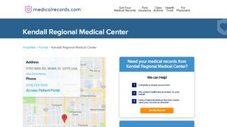 
                            9. Kendall Regional Medical Center | MedicalRecords.com