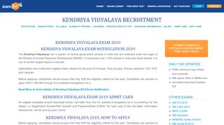 
                            6. Kendriya Vidyalaya (KVS) 2019: Notifications, Exam …