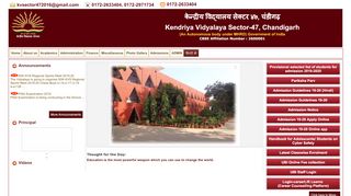 
                            8. Kendriya Vidyalaya Sector-47, Chandigarh :: Home Page