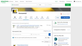 
                            8. Kennametal Jobs | Glassdoor