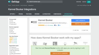 
                            5. Kennel Booker Integrations | GetApp®