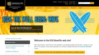 
                            4. Kennesaw State University | Human Resources - Benefits