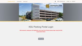 
                            6. Kennesaw State University - KSU Parking Portal Login