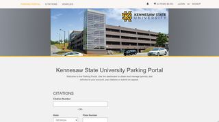 
                            1. Kennesaw State University Parking Portal