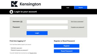 
                            1. Kensington Customer Portal | Customer | Login