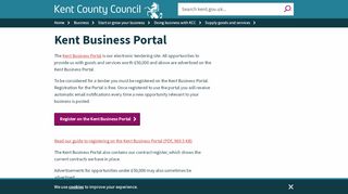 
                            3. Kent Business Portal - Kent County Council