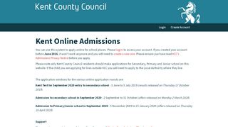 
                            8. Kent Online Admissions