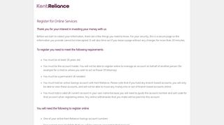 
                            8. Kent Reliance | Register Online