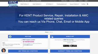 
                            5. KENT RO Service @+91-9278912345, Customer Care Helpline ...